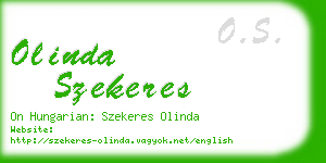 olinda szekeres business card